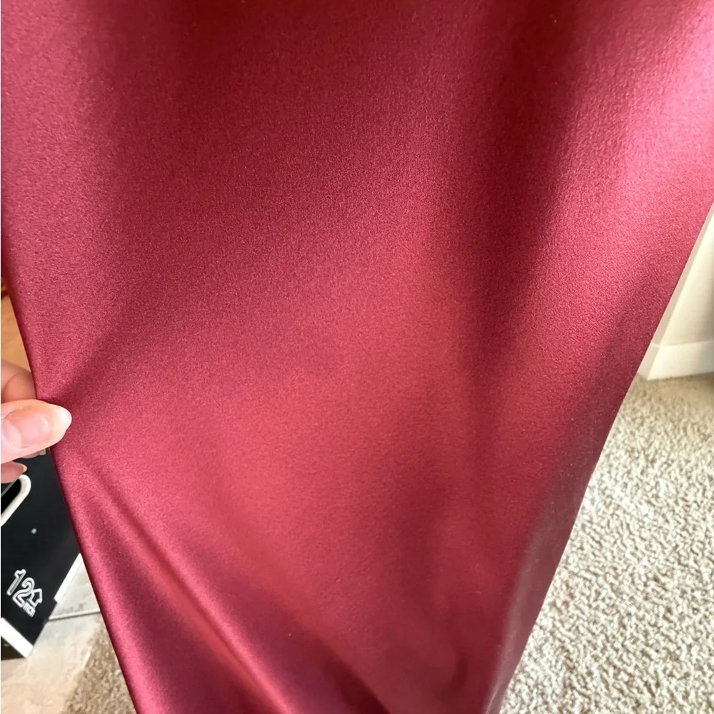 Reformation Silk Neva Dress in Romance, *light flaws* - Picture 10 of 11